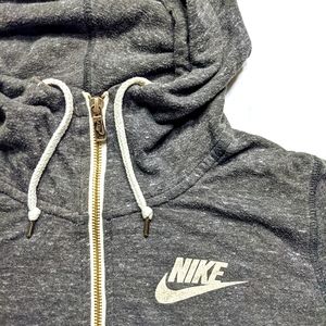 Grey Nike Zip-up Hoodie